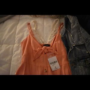 Pink/coral sundress - size s